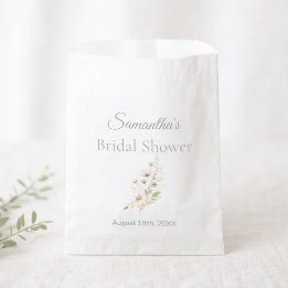 Bridal Shower Wildflower Garden Party Guest Favour Bag