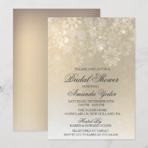 Bridal Shower Winter Snowflake Invitation