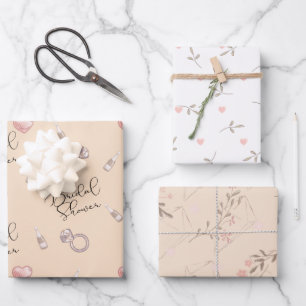 Bridal shower  wrapping paper sheet