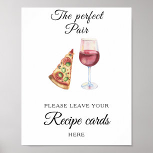  Bridal shower Your recipe card here Poster