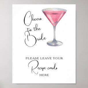 Bridal shower Your recipe card here Poster