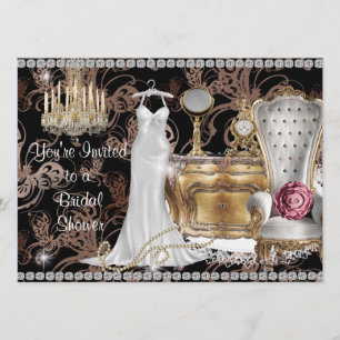 BRIDAL SHOWOWE INVITATION Antique Wallpaper