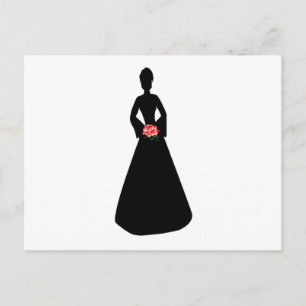Bridal Silhouette Postcard
