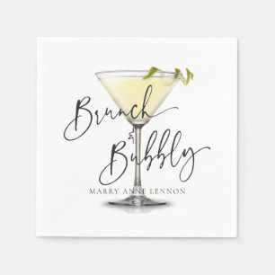 Bridal Simple Brunch and Bubbly Napkins