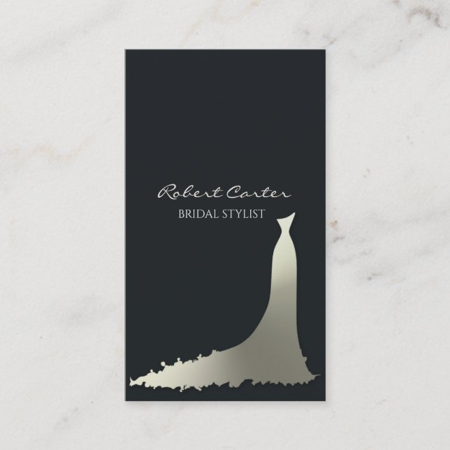 Bridal Stylist Fashion House Dress Salon Business Card (Front)