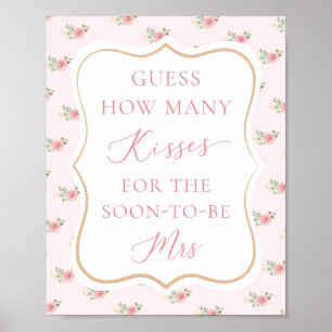 Bridal Tea Bridal Shower Guess How Many Poster