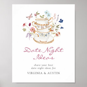 Bridal Tea Date Ideas Poster