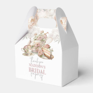 Bridal Tea Party Beautiful Floral Personalized Favor Box
