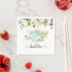 Bridal Tea Party Napkin - Blue WC