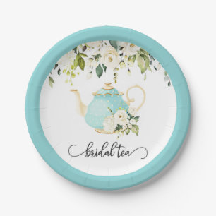 Bridal Tea Party Plate - Blue