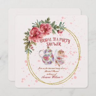 Bridal Tea Party Shower Invitation