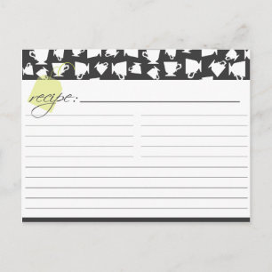 Bridal Tea Recipe Card