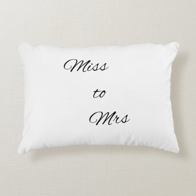 Bridal tote bag accent pillow (Front)