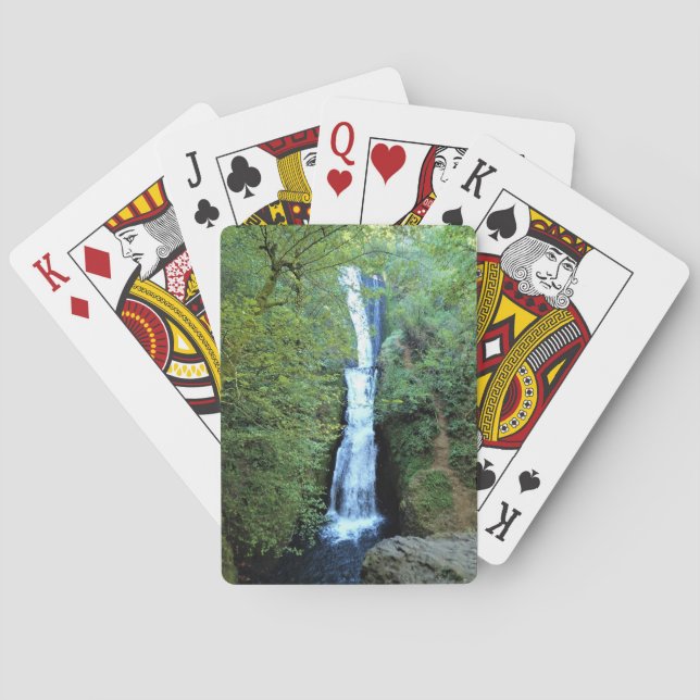 Bridal Veil Falls, OR Playing Cards (Back)