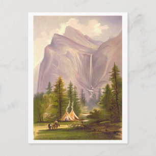 Bridal Veil Falls Vintage Prang Lithograph Postcard