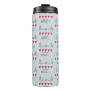 Bridal & Wedding Party 5 Heart Bride Thermal Tumbler