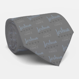 Bridal & Wedding Party 5 Heart Fiance Tie