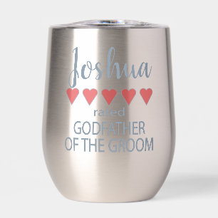 Bridal & Wedding Party 5 Heart Godfather of Groom