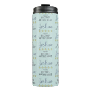 Bridal & Wedding Party 5 Star Brother of Bride Thermal Tumbler