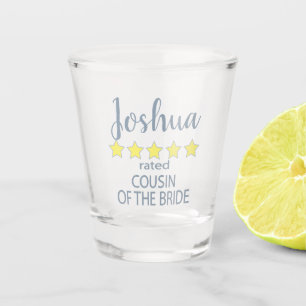 Bridal & Wedding Party 5 Star Cousin of Bride Shot Glass