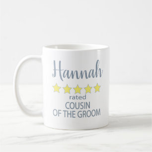 Bridal & Wedding Party 5 Star Cousin of Groom Coffee Mug