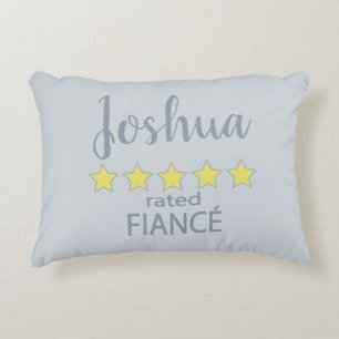 Bridal & Wedding Party 5 Star Fiance Accent Pillow
