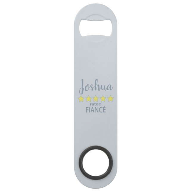 Bridal & Wedding Party 5 Star Fiance Bar Key (Front)