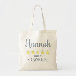 Bridal & Wedding Party 5 Star Flower Girl Tote Bag