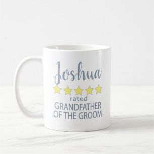 Bridal & Wedding Party 5 Star Grandfather of Groom Coffee Mug