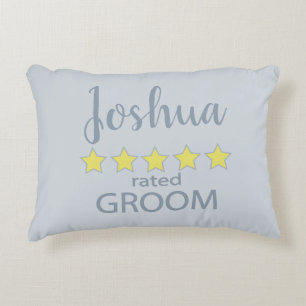 Bridal & Wedding Party 5 Star Groom Accent Pillow