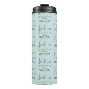Bridal & Wedding Party 5 Star Groomsman Thermal Tumbler