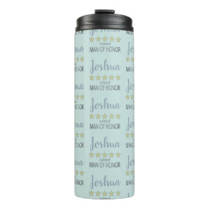 Bridal & Wedding Party 5 Star Man of Honour Thermal Tumbler