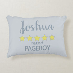 Bridal & Wedding Party 5 Star Pageboy Accent Pillow