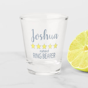Bridal & Wedding Party 5 Star Ring Bearer Shot Glass