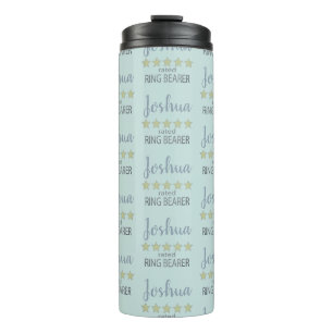 Bridal & Wedding Party 5 Star Ring Bearer Thermal Tumbler
