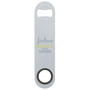 Bridal & Wedding Party 5 Star Usher Bar Key