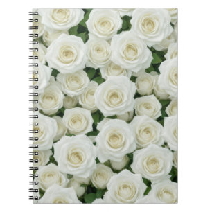 Bridal White Rose Notebook