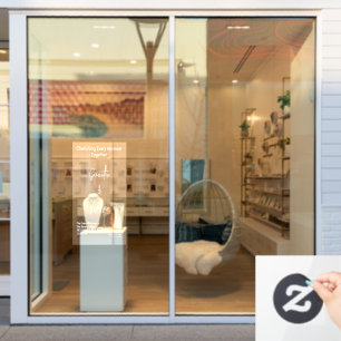 Bridal White Weddings Celebrating Love Romance Window Cling