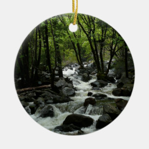 Bridalveil Creek in Yosemite National Park Ceramic Ornament