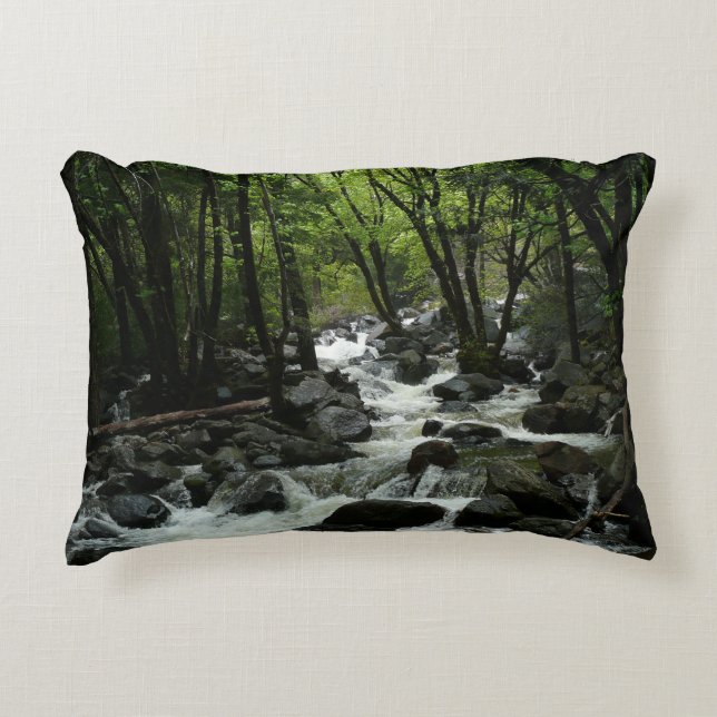 Bridalveil Creek in Yosemite National Park Decorative Pillow (Front)