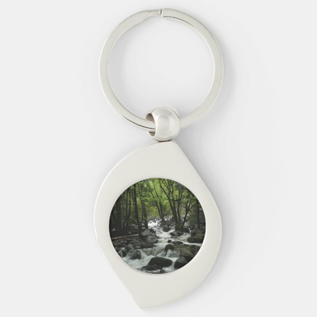 Bridalveil Creek in Yosemite National Park Keychain (Front)