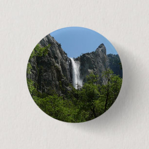 Bridalveil Falls at Yosemite National Park 1 Inch Round Button