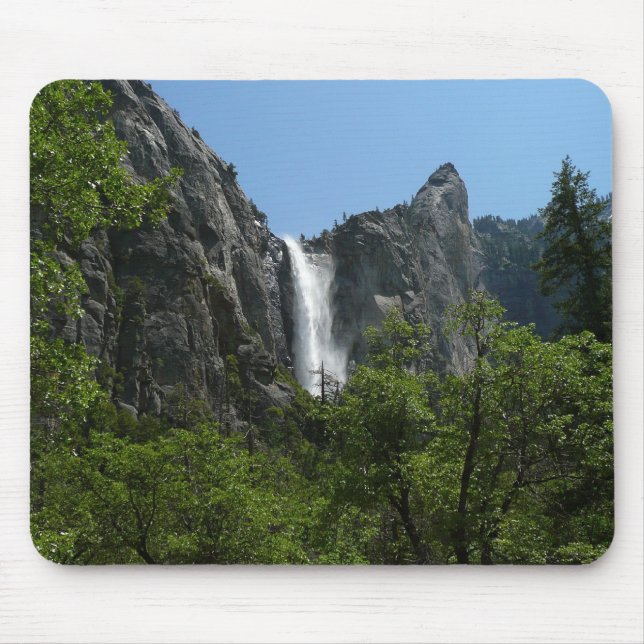 Bridalveil Falls at Yosemite National Park Mouse Pad (Front)