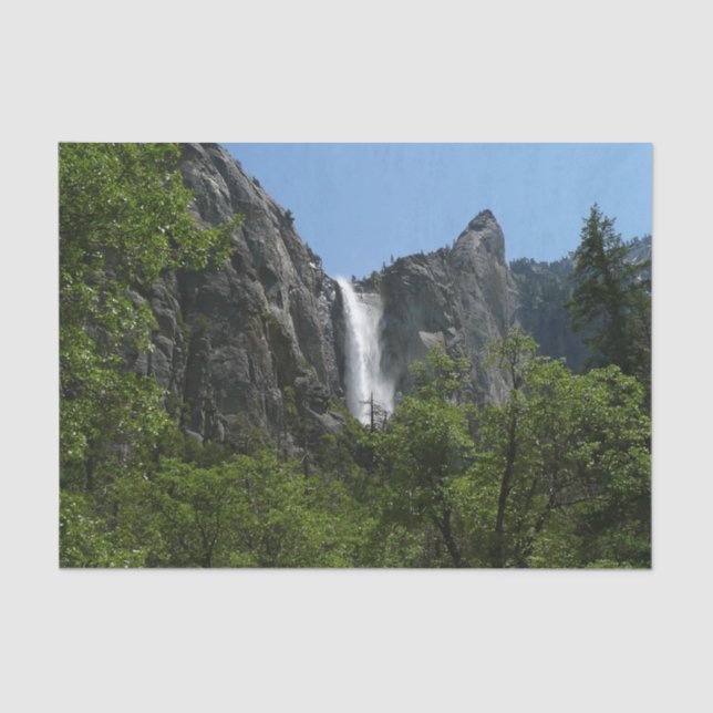 Bridalveil Falls at Yosemite National Park Tissue Paper (Front)