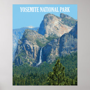 Bridalveil Falls - Yosemite National Park Poster
