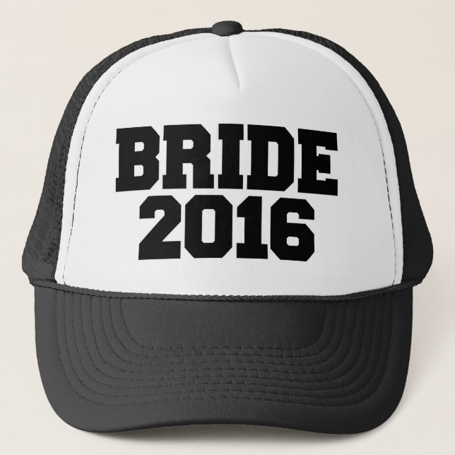 Bride 2016 trucker hat (Front)
