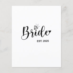 Bride 2025 Spring Wedding Announcement Marriage Flyer