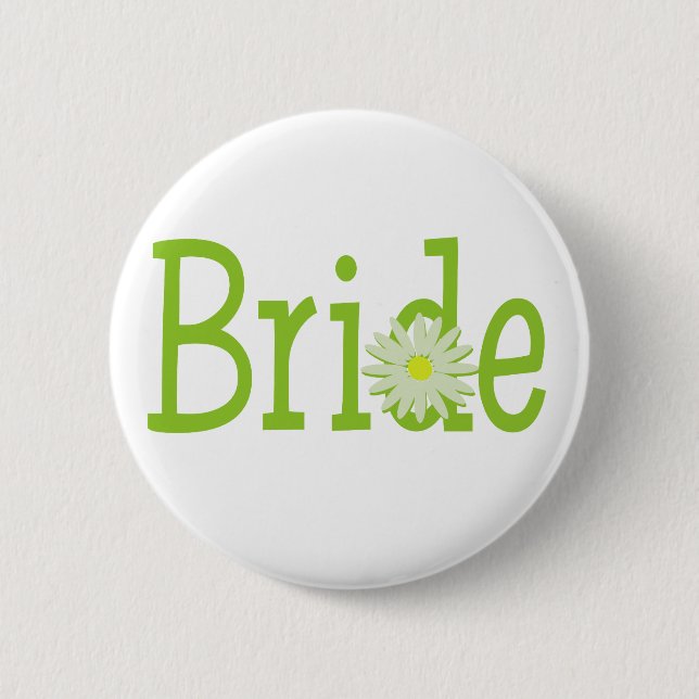 Bride 2 Inch Round Button (Front)