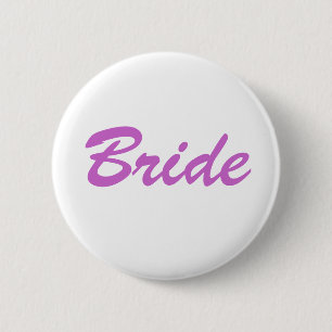 Bride 2 Inch Round Button