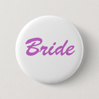 Bride 2 Inch Round Button